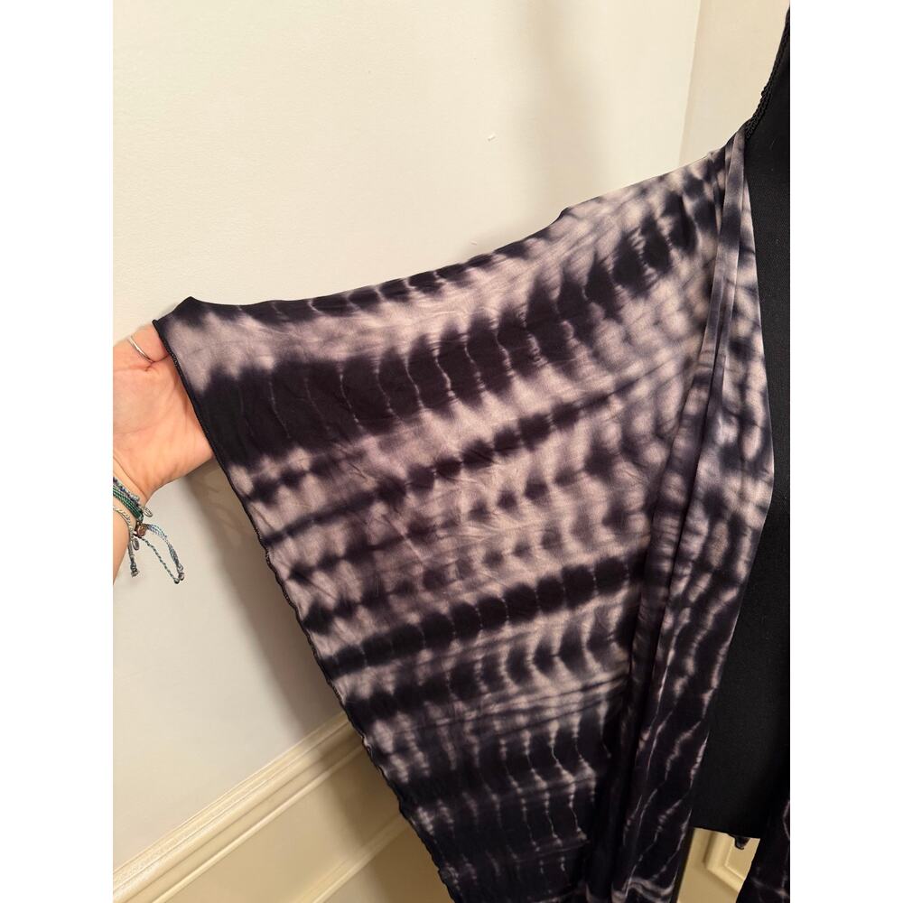 Bamboobies Midnight Shibori Open Nursing Shawl Tie Dye Bamboo One Size Boho - Picture 2 of 7